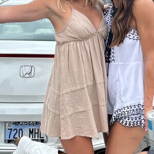 Wild Fable Beige Mini Dress